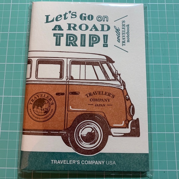 The Travelers Company passport notebook system in my option  Traveler’s Comapny let’s go on a road trip insert (passport size)